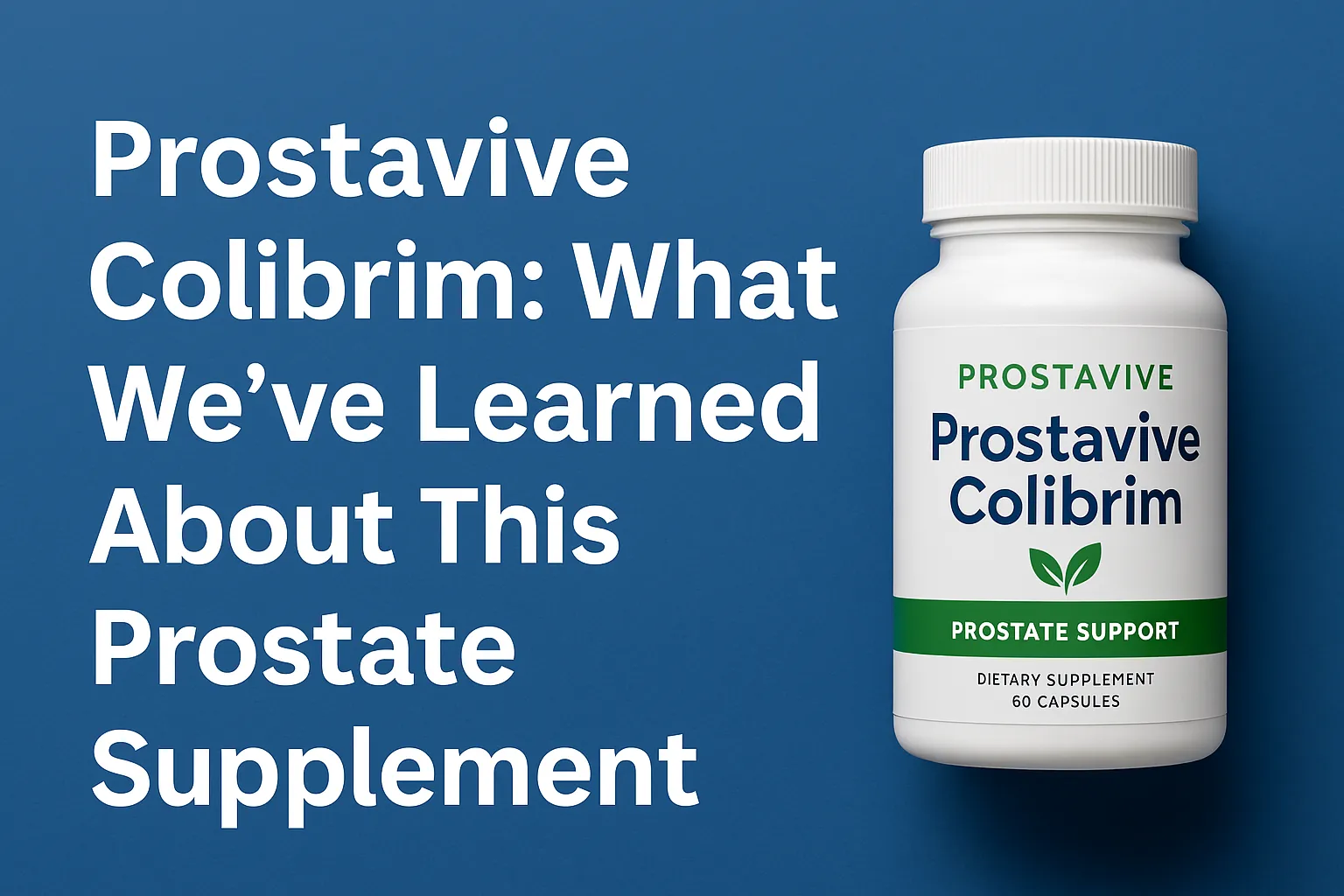 Prostavive Colibrim: What We’ve Learned About This Prostate Supplement