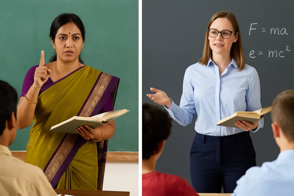 A Female Indian and American Teacher